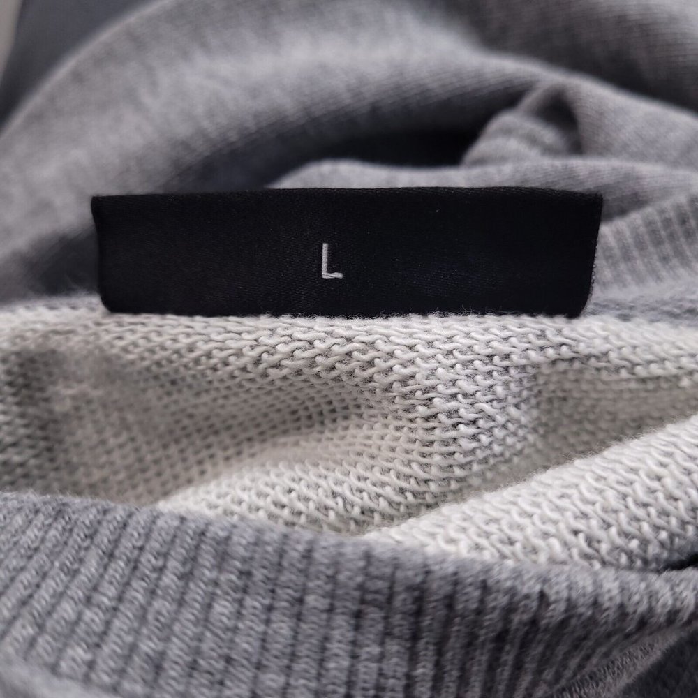 Karl Lagerfeld Big Logo Crew Neck Ribbed Sweatshirt Designer Preppy Large - Picture 5 of 9